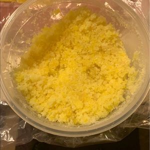 Body scrubs, different scents and colors.